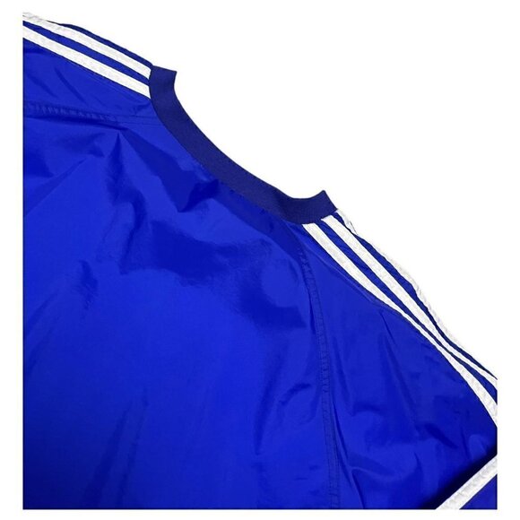 Vintage Y2K ADIDAS 3-Stripes Windbreaker Bomber Lightweight Soccer Jacket - L - Picture 5 of 6